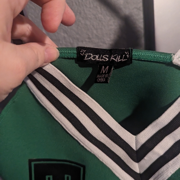 Dolls Kill THC Weed Cheerleader top - Picture 3 of 3